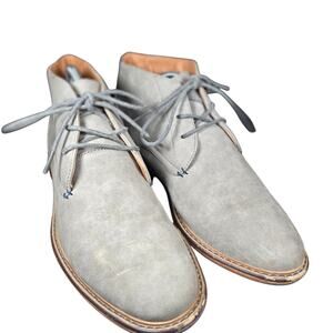 Grazzy Shoe Madden Chukka Mens  Size 8 Tan with Blue Accents Lace Up Excellent